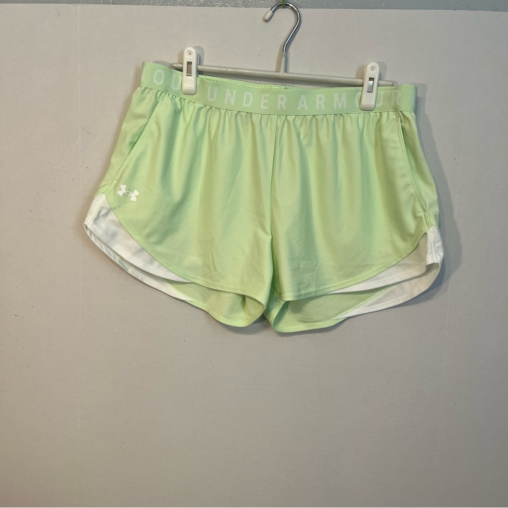 Under Armour Women’s Play Up 3.0 Shorts - Neon Phosphor Green ✨